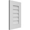Ekena Millwork Vertical Surface Mount PVC Gable Vent: Non-Functional, w/ 3-1/2"W x 1"P Standard Frame, 14"W x 22"H GVPVE14X2201SN - alternate 4